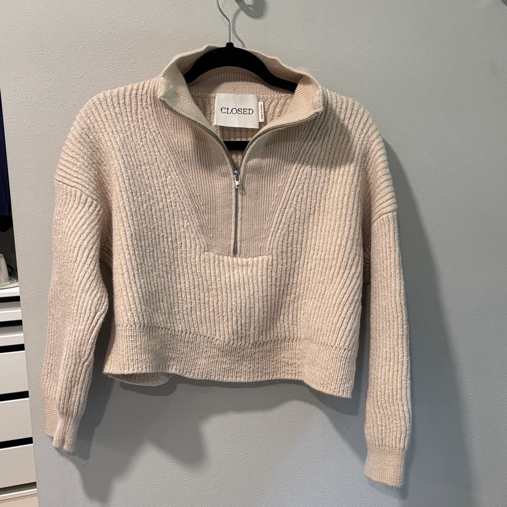 Women's Beige Sweater wool and alpaca